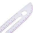 thumbnail image 3 of TUWAFE Clothing Patterning Ruler Sew French Curve Ruler Metric Shaped Plastic Sewing Tools Include Curve Ruler Triangular Ruler Tracing Wheel for Beginners Tailors Designers Clear, 3 of 7