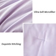 thumbnail image 4 of RYNGHIPY Lavender Twin Size Comforter Set for Girls Women 3 Pcs Purple Pom Ball Boho Bedding Set with Pillowcases 100% Microfiber Lightweight Breathable Quilt Set (Lavender, Twin), 4 of 5