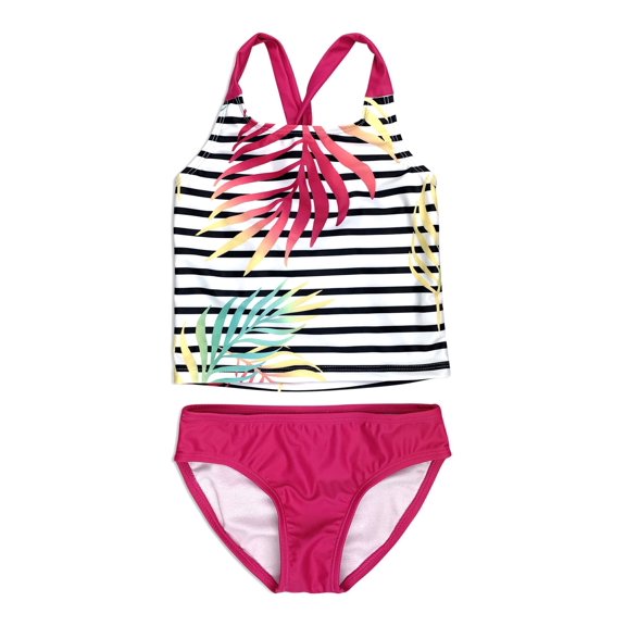 Appaman Kids Girl's Emily Tankini Set (Toddler/Little Kids/Big Kids) Tropical Palms 10 Big Kid