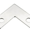 thumbnail image 4 of Flat Angle Bracket Plate L Shape Repair Joining Support Brace, 26mmx26mm Silver Tone, 50 Pcs, 4 of 4