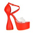 thumbnail image 3 of XY London Womens Sonia Cylindrical Strappy High Heels, 3 of 4