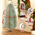 thumbnail image 4 of Upright Christmas Tree Bag for 7.5 Foot Tree, Heavy Duty Storage Bag for Artificial Xmas Tree, PE Material Waterproof Tear-Resistant Tree Cover with Reinforced Handles, Stand Up Storage Solution, 4 of 8