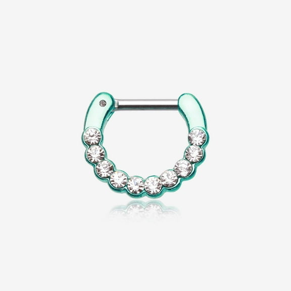 Colorline Glistening Multi-Gem Septum Clicker
