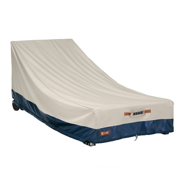 Classic Accessories Mainland Water-Resistant 86 Inch Patio Day Chaise Cover