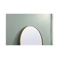 thumbnail image 6 of Elegant Lighting Mr1a2874 Ayra 28" W X 74" H Modern Arched Bathroom Wall Mirror - Brass, 6 of 8