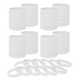 thumbnail image 1 of GOGO 60 Pcs Bracelets en Silicone pour Hommes Femmes, Bracelets en Caoutchouc Extensibles Blancs, 1 of 7