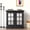 Black Oak 2-Door Cabinet, variant on 31" White Oak Sideboard Buffet Cabinet with 2 Decorative Acrylic Mirrored Doors, Adjustable Shelf, MDF Storage Cabinet for Living Room Kitchen