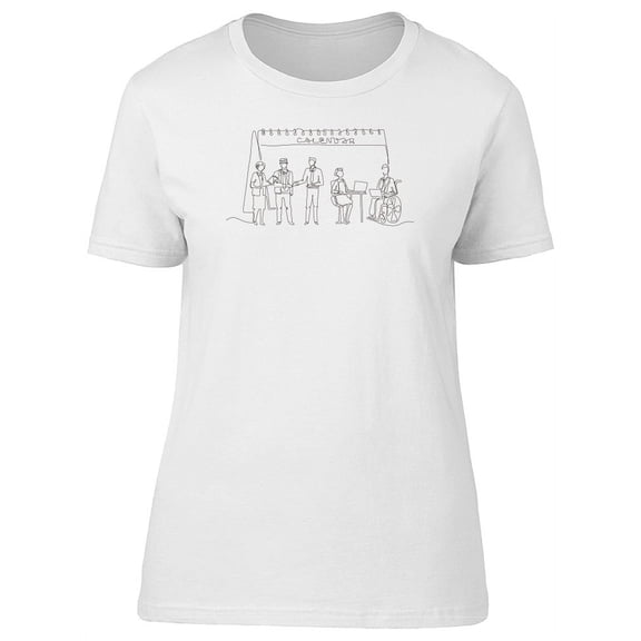 Business Meeting Cool Sketch Tee Women's -Image by Shutterstock