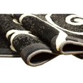 thumbnail image 4 of HR HANCRAFT RUGS HR Gray, Black, Ivory and Multi Modern Area Rugs-Abstract with Wavy Swirls -Shed Free 8' x 10', 4 of 5