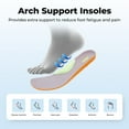thumbnail image 4 of Artlea Wide Toe Box Shoes Women Walking Shoes with Arch Support Plantar Fasciitis Orthotic Sneakers for Foot Pain Relief and Long Standing, Size 11, 4 of 7