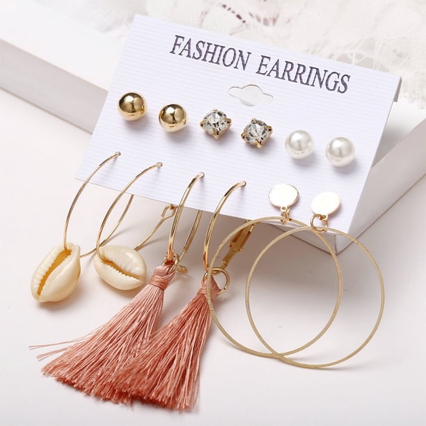 36 Pairs Gold Hoop Earrings Set for Women Multipack Boho  display picture 2