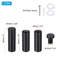 thumbnail image 2 of Tornillos de soporte para señal Uxcell 5/8 x 2 pulgadas, 8 juegos de acero inoxidable, negro, 2 of 6