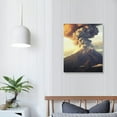 thumbnail image 3 of Nawypu  - Volcano Explosion at Sunset - Canvas Art Wall Art - 16x20 inch, 3 of 4