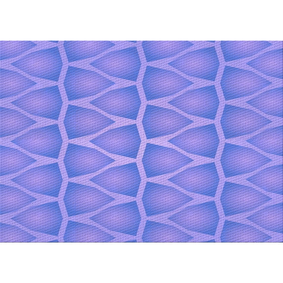 Ahgly Company Indoor Rectangle Patterned Purple Mimosa Purple Area Rugs, 7' x 9'
