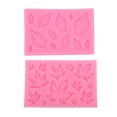 thumbnail image 4 of Molde de silicona Jadeshay para fondant hoja de arce rosa, 4 of 14