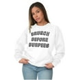 thumbnail image 3 of Brunch Before Burpees Funny Workout Women Plus Size Crewneck Sweatshirt Brisco Brands 2X, 3 of 5