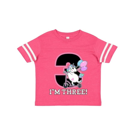 

Inktastic Third Birthday Unicorn Girls Gift Toddler Toddler Girl T-Shirt