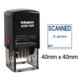 thumbnail image 1 of Printtoo Dater Stamp Self Inking With Scanned By Text Office Stationery Date Rubber Stamp-Blue, 1 of 3