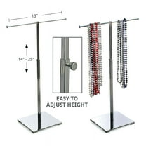 Single Pole Chrome Necklace Display