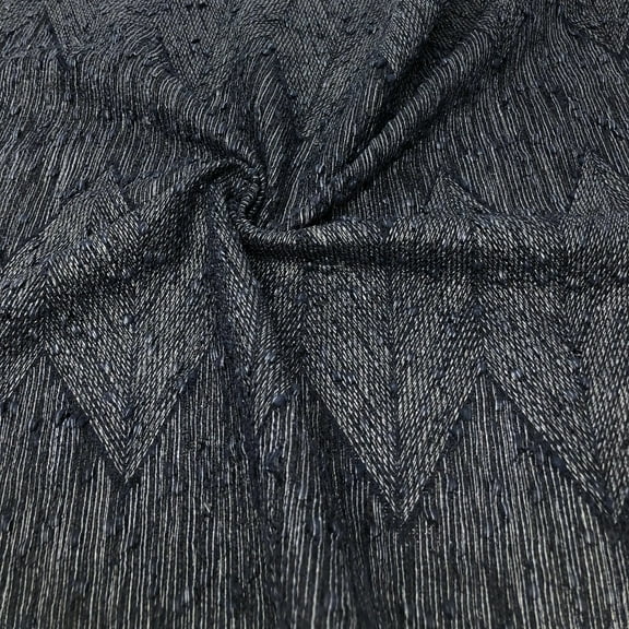 Chevron Boucle Chenille Sequin Sweater Knit