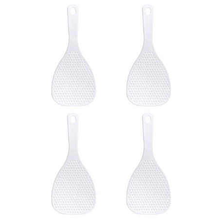 

4pcs Plastic Rice Spoons Simple Rice Spoons Non-stick Spoons Rice Paddles