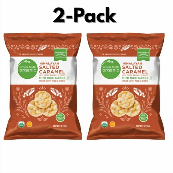 Simple Truth Organic Himalayan Salted Caramel Mini Rice Cakes, 2-Pack