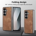 thumbnail image 7 of ELEHOLD Case for Samsung Galaxy Z Fold 7, Premium Shockproof Case Hybrid Leather Cover, Screen & Camera Protection,Brown, 7 of 7