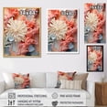 thumbnail image 4 of Designart "Blush And Ivory Seashore Coral Mosaic IV" Coastal Coral Under Water Floater Framed Canvas Wall Art, 4 of 5