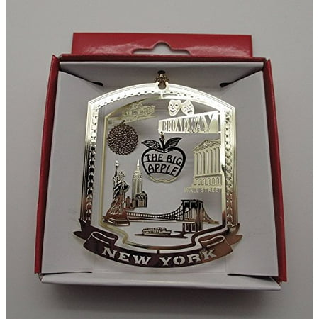 New York Yankees Christmas Ornaments - Big Apple New York City Christmas Ornament Broadway Times Square Ball Wall Street