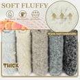 thumbnail image 7 of Loritta 5 Pairs Fluffy Fuzzy Socks Soft Cozy Socks Women Sleep Comfy Socks Winter Warm Socks for Women Gift Box, 7 of 7