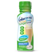 Glucerna Hunger Smart Nutrition Shake Homemade Vanilla To Help Manage Blood Sugar 10 fl oz Bottles (Pack of 4)