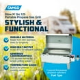 thumbnail image 2 of Camco Grill-Stow N Go 125 Portable Propane Gas Grill with Temperature Gauge, 2 of 12