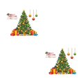 thumbnail image 3 of Toystoory Christmas PVC Wall Sticker Home Living Stickers Room Wallpaper Supplies Tree Decoration Xmas Decals New Year Door Bedroom 25x70x2cm 2piezas, 3 of 6