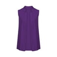 thumbnail image 4 of MESSUEN Women Long Vest Sleeveless Cardigans for Women Summer Tank Tops for Women Jackets Cardigan Waistcoat Work Vest Tops Women Basic Tops Sleeveless T Shirts for Women Purple M, 4 of 5