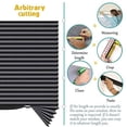 thumbnail image 4 of SEEYE Blackout Temporary Blinds Cordless Shades Fabric Pleated Fabric Shade Easy to Cut and Install, 36" W x 72" L - 6 Pack, Black, with 12 Clips, 4 of 7