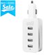 thumbnail image 1 of Cargador de coche USB de 4 puertos Cargador de teléfono móvil 4USB con cable - Blanco Xemadio CJWUS-3159, 1 of 5