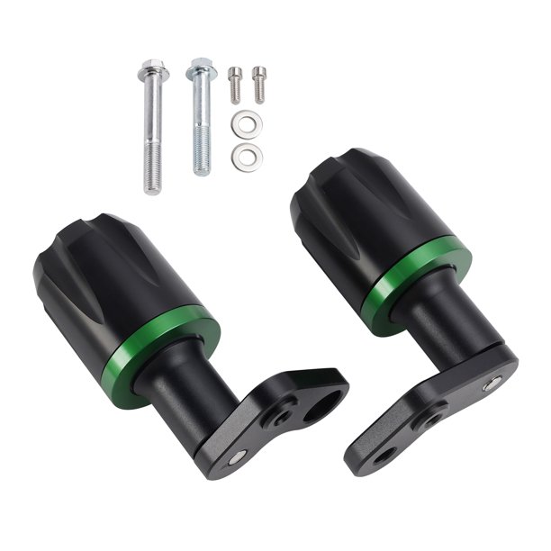 Protección deslizante contra choques de marco de aluminio verde para Kawasaki Zx-6R Zx 6R 2024-2025