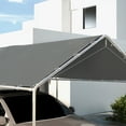 thumbnail image 6 of Outsunny 9.6' x 19.5' Carport Replacement Canopy Cover for 84C-159, Gray, 6 of 9