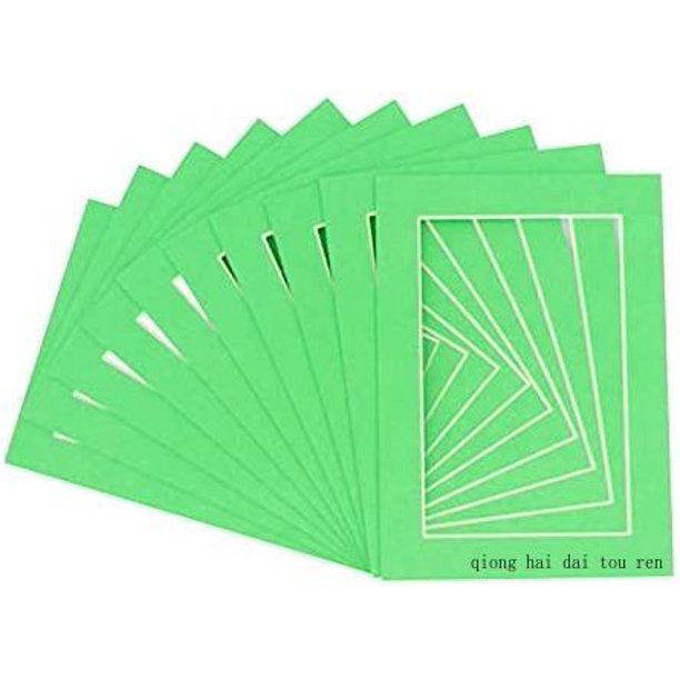 18X24 Mat For 22X28 Frame Precut Mat Board AcidFree Bright Green