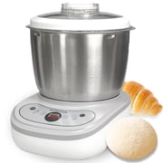 Dough Mixer 7.4QT Large Capacity Electric Dough Maker with Ferment Function for Baking Bread Dough&Pizza Dough - Dough whisk 304 Stainless Steel Blender Add water/seasoning with Top Small Window