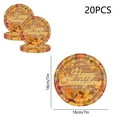 thumbnail image 3 of PRETXORVE Thanksgiving Decorations, Fall Decor, 20Pcs Thanksgiving Party Supplies Pumpkin Turkey Dinner Plates Decor Thanksgiving Party Supplies, 3 of 6