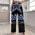 thumbnail image 2 of Football Cowboys Pajama Pants Breathable with Pockets Pajamas For Lady Vintage Sleeping Pants Bedroom Homewear, 2 of 6