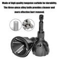 thumbnail image 3 of Deburring External Chamfer Tool with Tungsten Carbide Blade, Deburring Drill Bit Remove Burr Tools Quick Release 1/4-inch Hex Shank Fits for Repairing Damaged Bolts (3mm-20mm), 3 of 5