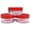 Red, variant on Beauticom 40 Pieces High Quality 10 Gram 10 ml (0.3 oz) Plastic Clear Round Cream Lotion Beauty Sample Jars with Teal Lids