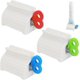 thumbnail image 1 of Dispensador de pasta de dientes de 3 piezas, exprimidor de pasta de dientes con tubo rodante, tubos exprimidores de plástico, tubos de pasta de dientes giratorios, exprimidor de pasta de dientes, para, 1 of 5