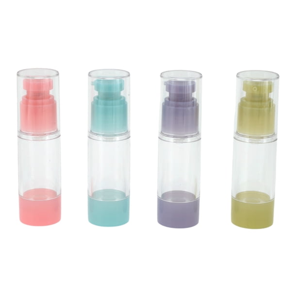 Juego de botellas de viaje reutilizables Unique Bargains de 4 piezas en rosa y amarillo
