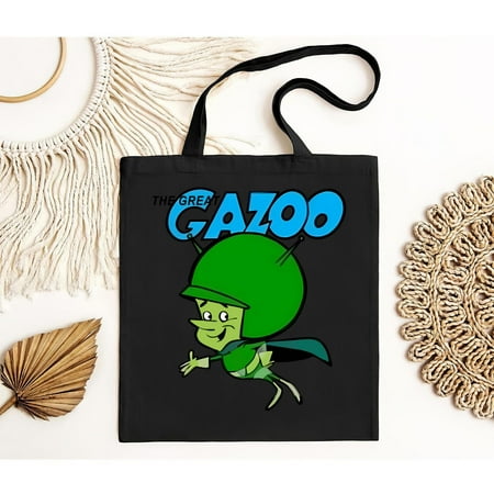 vintage THE GREAT GAZOO FLINTSTONES Tote Bag HANNA BARBERA TEE CARTOON-TH23531