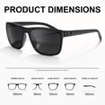 thumbnail image 4 of AOMASTE Polarized Sunglasses for Men Square Lightweight Frame Sun Glasses UV400 Protection for Driving Fishing Golf, 4 of 7