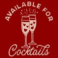 thumbnail image 2 of Women's Lost Gods Available For Cocktails  Graphic T-Shirt, 2 of 4