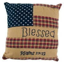 Patriotic Patch Pillow - Accent Quilted